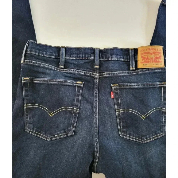 Men's Levi's  510 Blue Jeans 38x32 - Picture 6 of 6